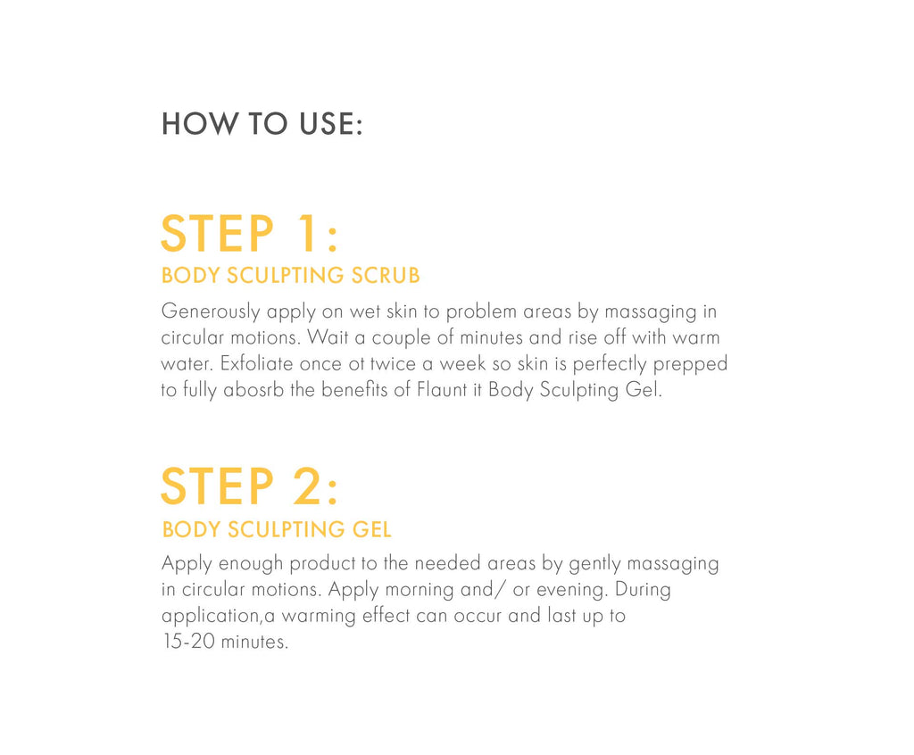 Flaunt It! Body Sculpting Gel & Scrub