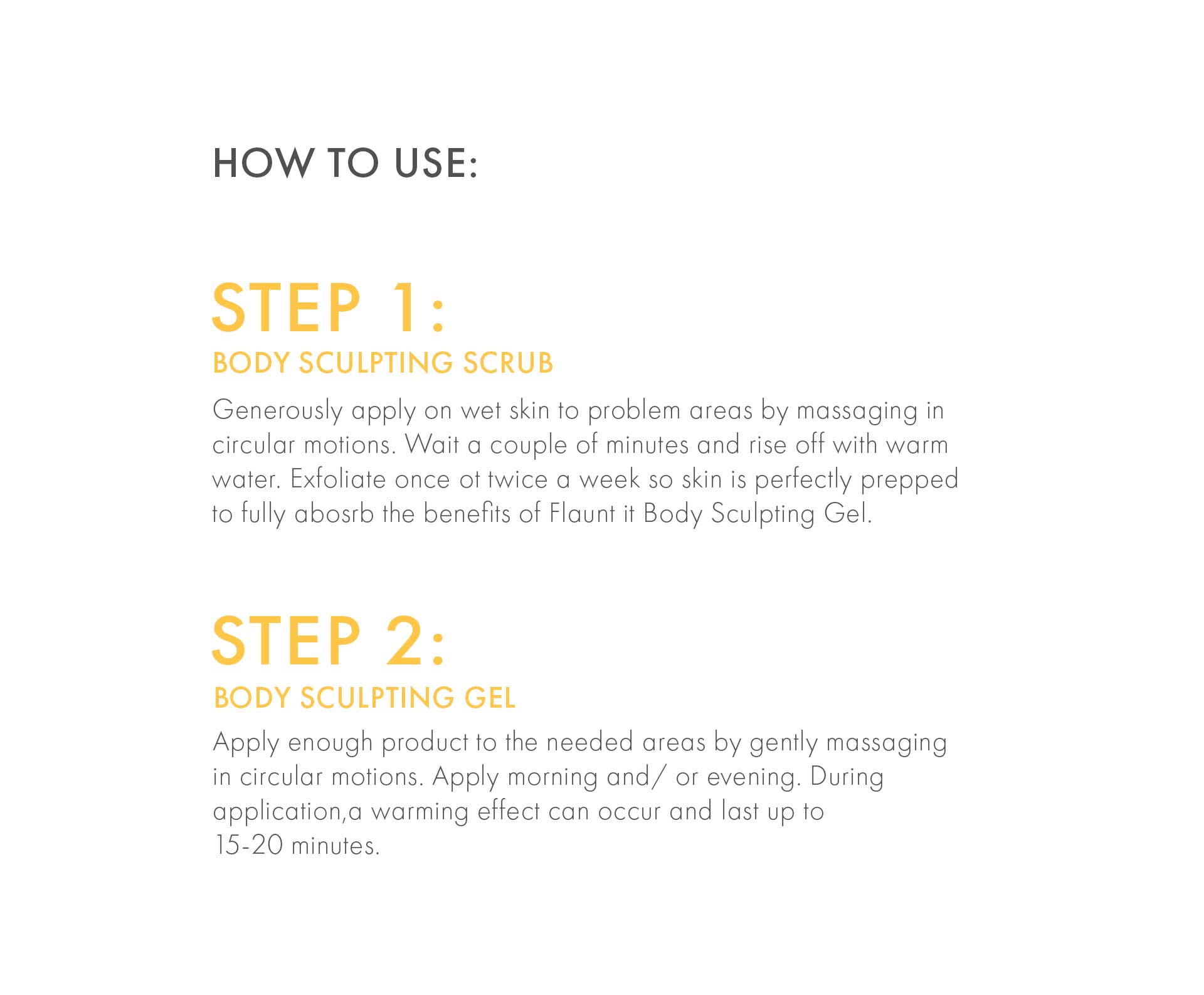 Flaunt It! Body Sculpting Gel & Scrub